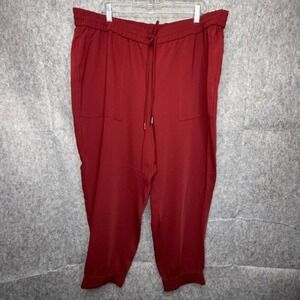 NWT Ann Taylor Jogger Style‎ Casual Pants in Cranberry- Sz XXL